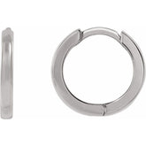 Sterling Silver Hinged 10 mm Hoop Earring