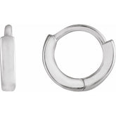 Sterling Silver Hinged 8 mm Hoop Earring