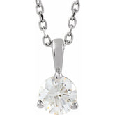 Sterling Silver 1/3 CTW Natural Diamond 18" Necklace