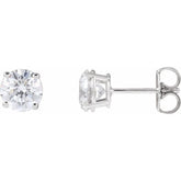14K White Gold 1 1/2 CTW Lab-Grown Diamond Earrings