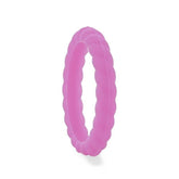 ALEXANDRA Stackable Twist Silicone Ring for Women Lilac Comfort Fit Hypoallergenic Thorsten - 2mm