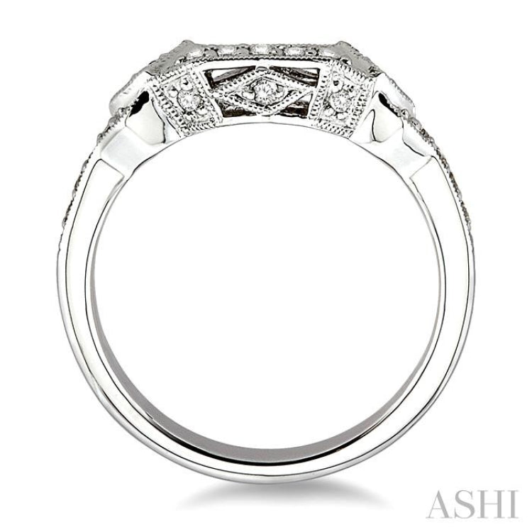 1/5 Ctw Diamond Matching Wedding Band in 14K White Gold