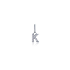 Letter K Charm Pendant