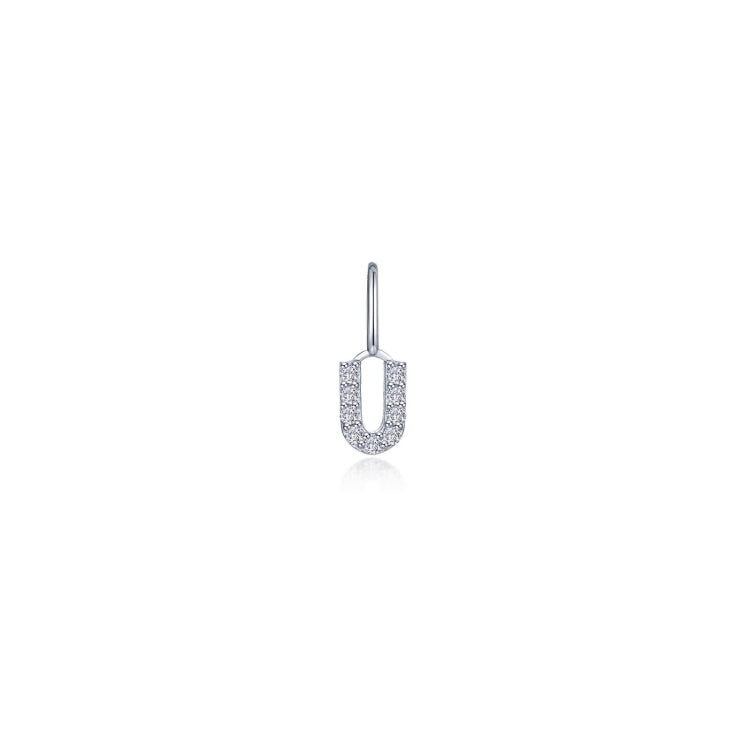 Letter U Charm Pendant