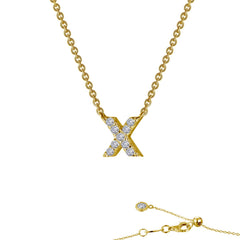 Letter x Pendant Necklace