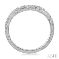 1/5 Ctw Diamond Wedding Band in 14K White Gold