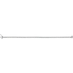 14K White Gold 3 CTW Natural Diamond Line 7 1/4" Bracelet