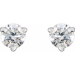 14K White Gold .03 CTW Natural Diamond Earrings