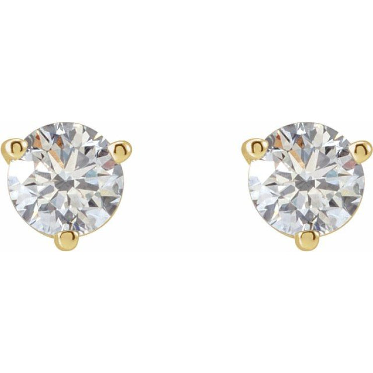 14K Yellow Gold 1/3 CTW Natural Diamond Earrings