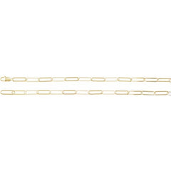 14K Yellow Gold-Filled 6.2 mm Paperclip-Style 20" Chain