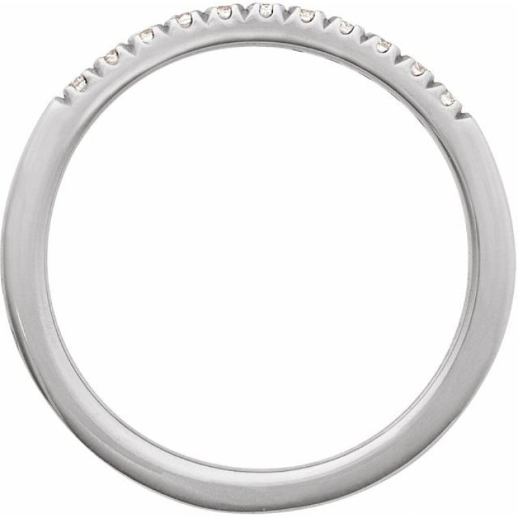 14K White Gold 1/6 CTW Lab-Grown Diamond Stackable Ring