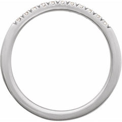 14K White Gold 1/6 CTW Lab-Grown Diamond Stackable Ring