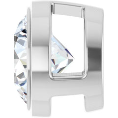 14K White Gold 3/4 CT Lab-Grown Diamond Slide Pendant