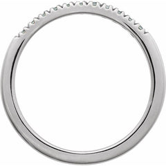Sterling Silver Natural Aquamarine Stackable Ring