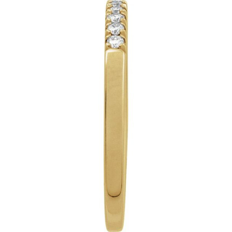 14K Yellow Gold 1/6 CTW Natural Diamond Stackable Ring