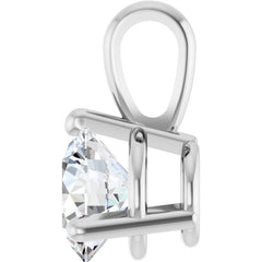 Platinum 3/4 CTW Natural Diamond Pendant