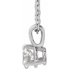 14K White Gold 1/4 CTW Natural Diamond 18" Necklace