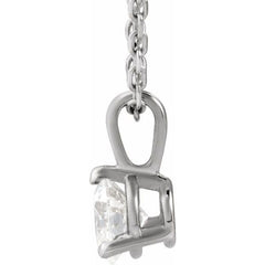 Platinum 1/3 CTW Natural Diamond 18" Necklace