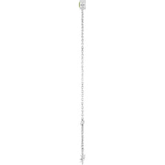 14K White Gold Natural Peridot 6 1/2-7 1/2" Bracelet