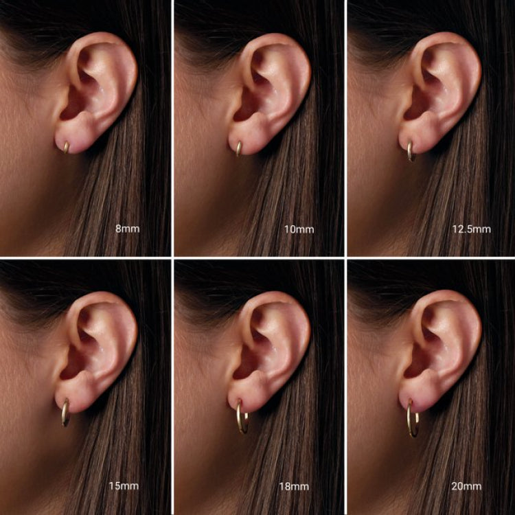 Sterling Silver Hinged 25 mm Hoop Earring