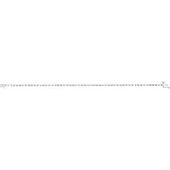 14K White Gold 2 1/4 CTW Natural Diamond Line 7 1/4" Bracelet