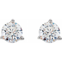 Platinum 1/3 CTW Natural Diamond Stud Earrings