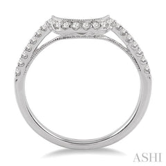 1/5 Ctw Round Cut Diamond Wedding Band in 14K White Gold