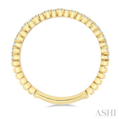 1/5 Ctw Circular Link Round Cut Diamond Fashion Band in 14K Yellow Gold