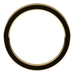14K Yellow Gold 2.5 mm Comfort-Fit Flat Band Size 6.5