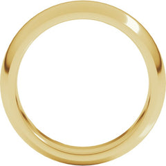 18K Yellow Gold 6 mm Comfort-Fit Half Round Band Size 10