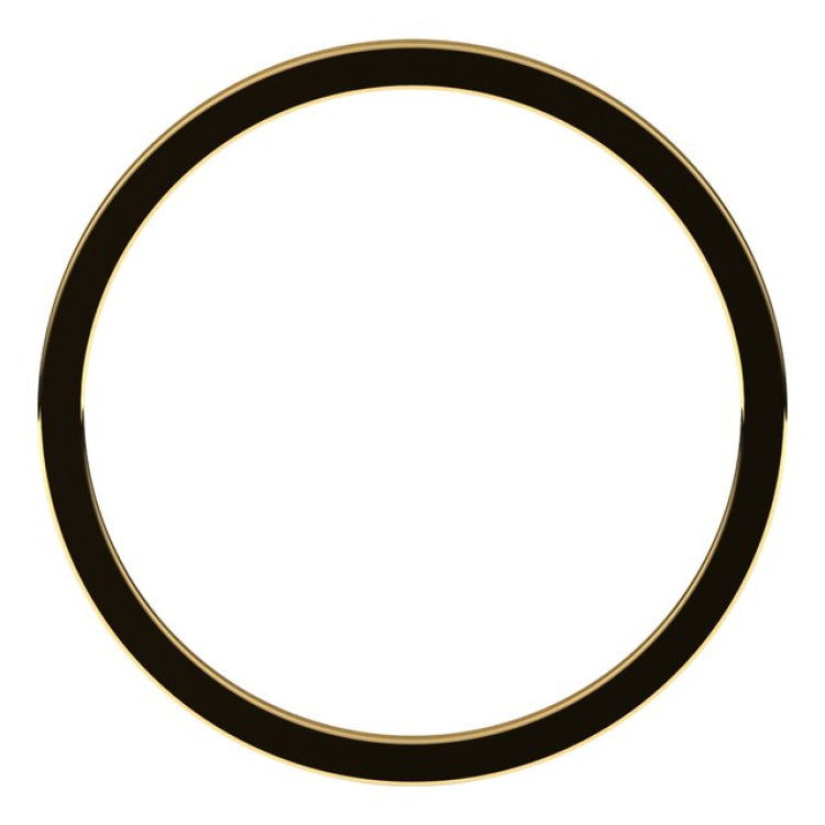 10K Yellow Gold 1 mm Flat Band Size 7