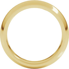 14K Yellow Gold 5 mm Comfort-Fit Half Round Band Size 6