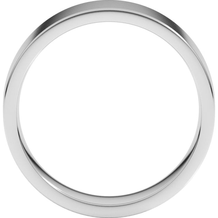 Sterling Silver 6 mm Lightweight Comfort-Fit Flat Band Size 11