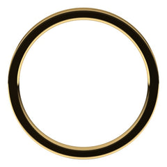 14K Yellow Gold 2 mm Flat Comfort Fit Light Band Size 9