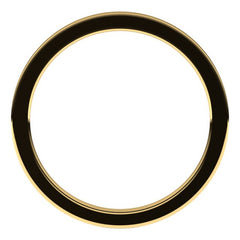 14K Yellow Gold 1 mm Comfort-Fit Flat Band Size 8