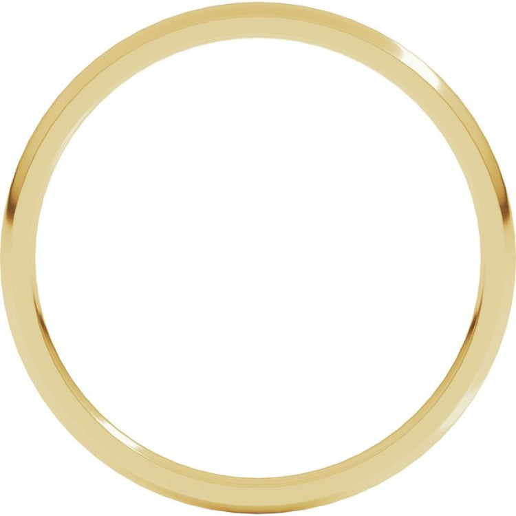 10K Yellow Gold 1.5 mm Lightweight Comfort-Fit Half Round Band Size 4