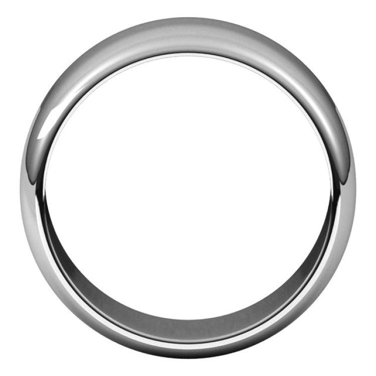 Sterling Silver 9 mm Half Round Band Size 11