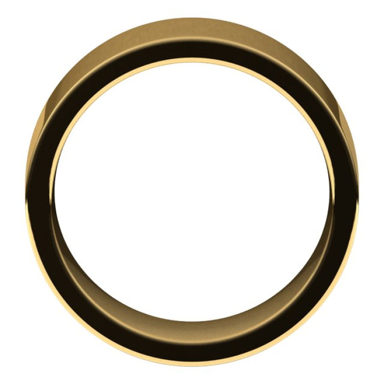 18K Yellow Gold 9 mm Comfort-Fit Flat Band Size 11.5