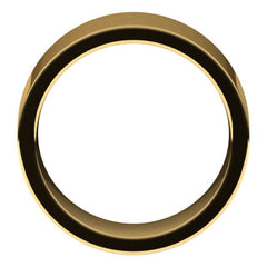 14K Yellow Gold 9 mm Comfort-Fit Flat Band Size 7