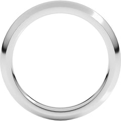 14K White Gold 3 mm Comfort-Fit Half Round Band Size 10.5