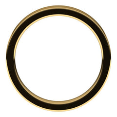 14K Yellow Gold 3.5 mm Comfort-Fit Flat Band Size 7