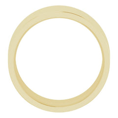 14K Yellow Gold 9 mm Lightweight Comfort-Fit Flat Band Size 8