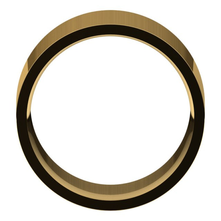 10K Yellow Gold 11 mm Lightweight Comfort-Fit Flat Band Size 6