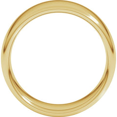 14K Yellow Gold 8 mm Comfort-Fit European-Style Band Size 13