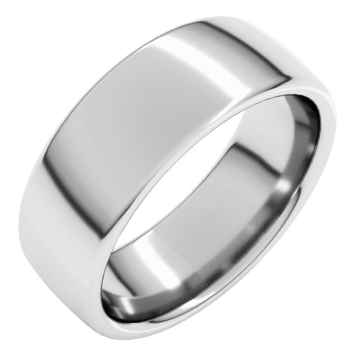 Platinum 7 mm Comfort-Fit European-Style Band Size 15