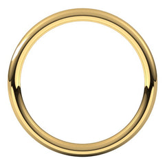 14K Yellow Gold 2 mm Comfort-Fit European-Style Band Size 6