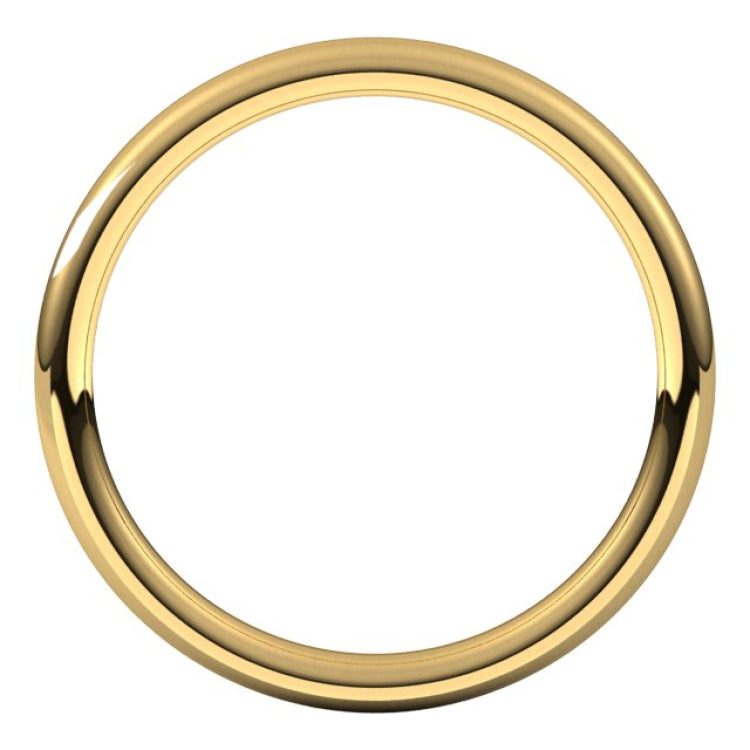 18K Yellow Gold 2 mm Comfort-Fit European-Style Band Size 6