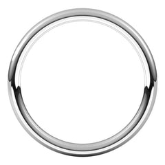 14K White Gold 2 mm Comfort-Fit European-Style Band Size 7