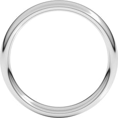 14K White Gold 4 mm Comfort-Fit European-Style Band Size 7