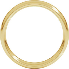 10K Yellow Gold 4 mm Comfort-Fit European-Style Band Size 8